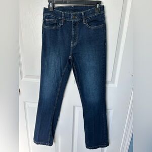 Calvin Klein High Rise Demi Boot Cut Blue Denim Jean Size 4/27